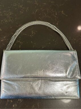 Vintage 60s I. Miller Silver Chain-Handle Clutch